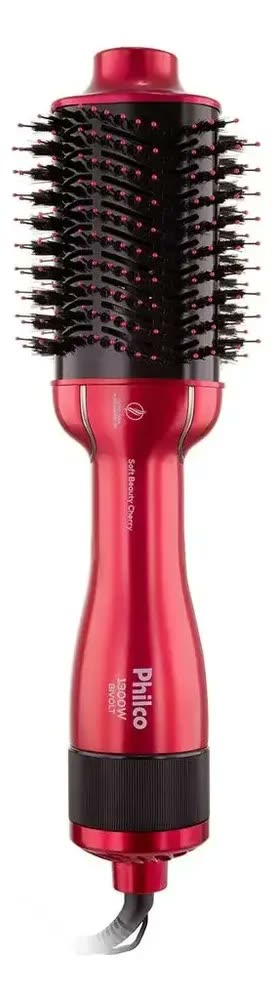 foto de Escova Secadora de Cabelos Soft Beauty Cherry Philco Pec13 1300w 4 em 1 seca, alisa, modela e dá volume