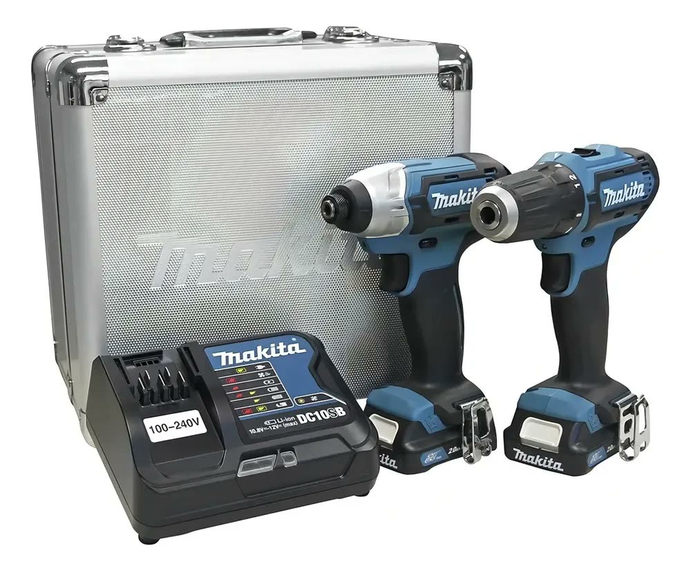 Combo Furadeira Parafusadeira DF333D + Parafusadeira de Impacto TD110D 12V - CLX224SAX