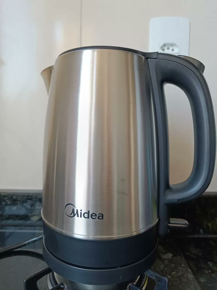 foto de Chaleira Elétrica Inox Midea 1,7 L Cor Cinza