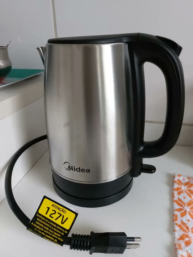 foto de Chaleira Elétrica Inox Midea 1,7 L Cor Cinza