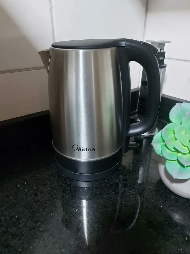 foto de Chaleira Elétrica Inox Midea 1,7 L Cor Cinza