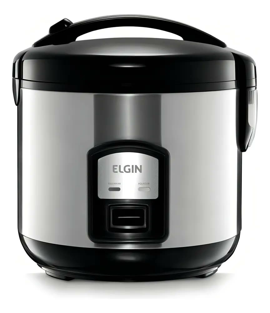 Panela Elétrica De Arroz A Vapor 400w 5 Xícaras Ou 1l Elgin Cor Cinza/Preto