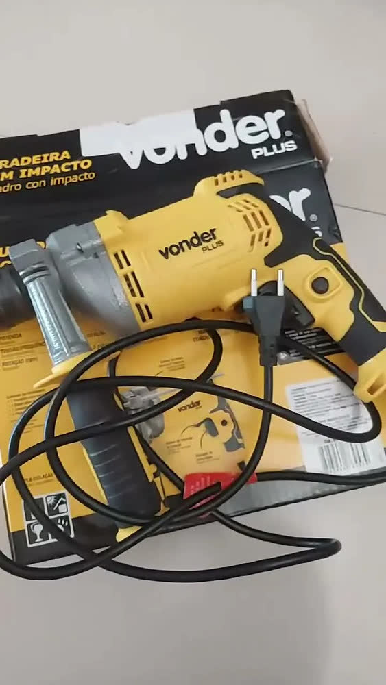 foto de Furadeira De Impacto 1/2 850w Fiv853 Vonder Cor Amarelo