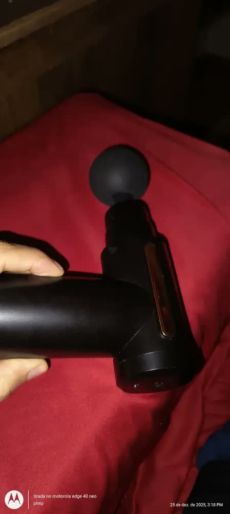 foto de Massageador E28742 Fragil PilhaTechfun Profissional Muscular Pistola Portátil Cor Amarelo