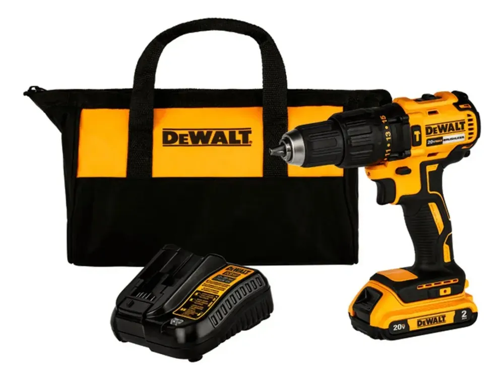 Parafusadeira e Furadeira de Impacto 13mm 20V DEWALT DCD7781D1 Com Bateria, Carregador e Bolsa
