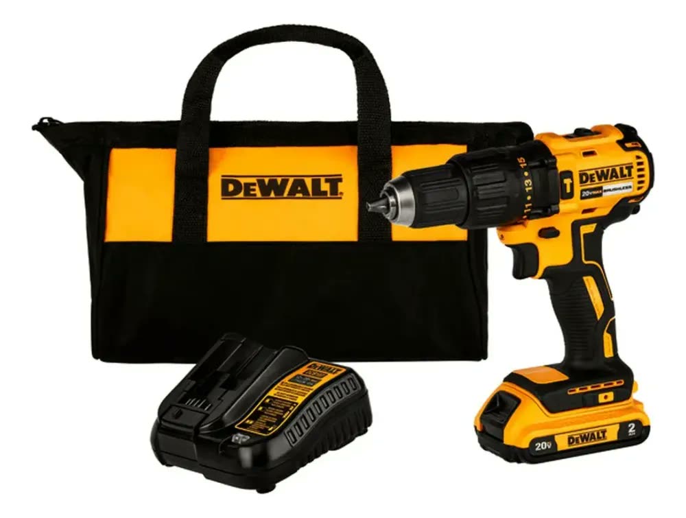 Parafusadeira e Furadeira de Impacto 13mm 20V DEWALT DCD7781D1 Com Bateria, Carregador e Bolsa