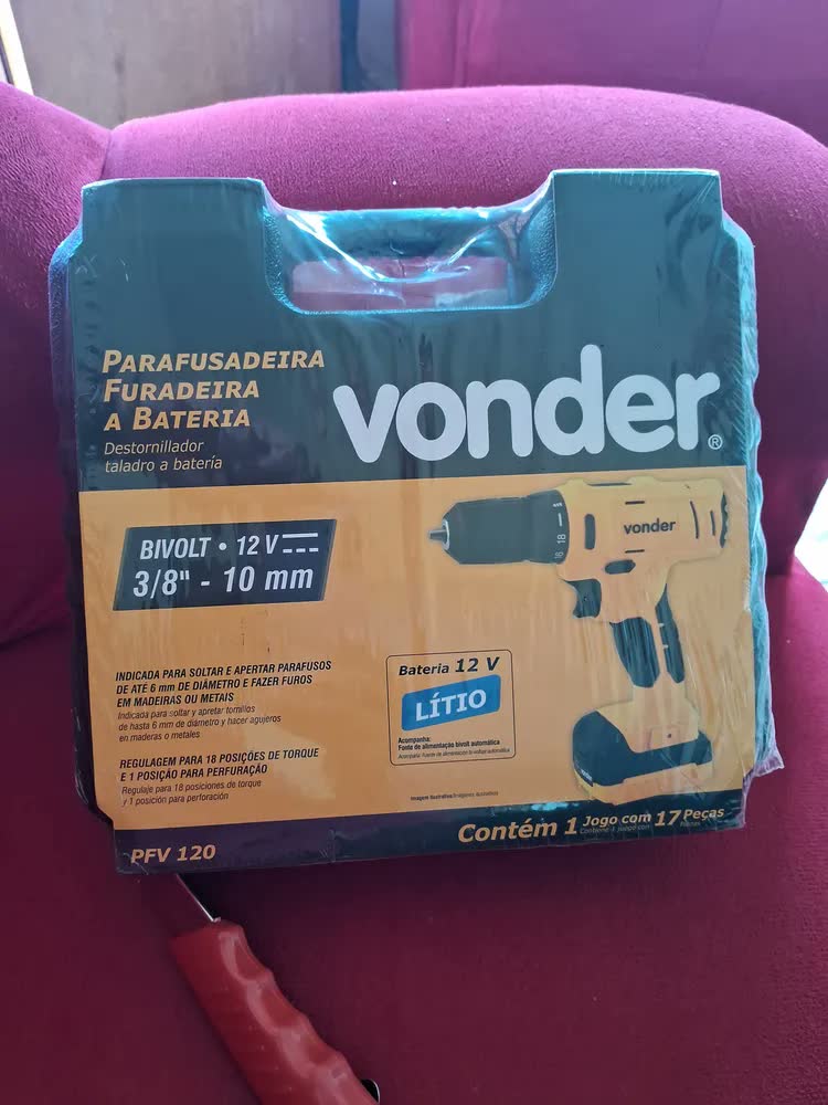 foto de Parafusadeira Furadeira a Bateria 3/8