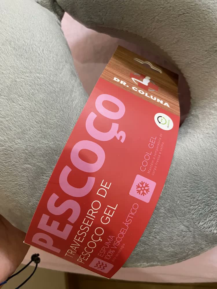 foto de Dr. Coluna RM-AO1344A Almofada Travesseiro Pescoco Viagem Nasa Gel Relax Dr Coluna