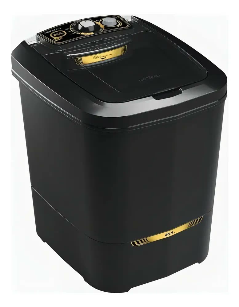 Máquina de lavar semi-automática Newmaq hasta 20.5kg - preto