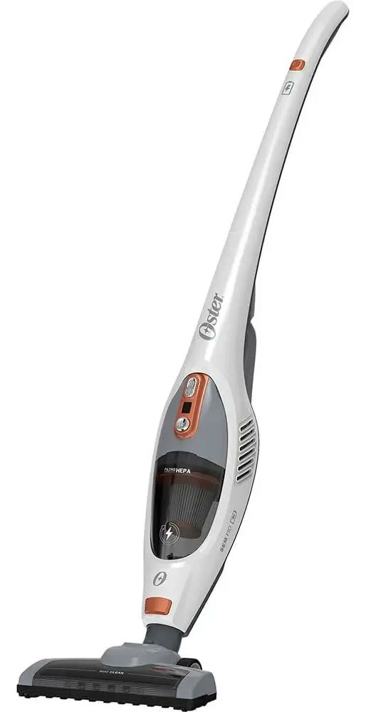 Aspirador Pó Vertical Sem Fio Oster White Duo Clean 2 Em 1 Cor Branco Bateria