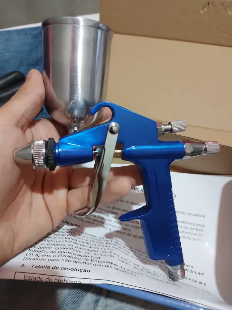 foto de Pistola De Pintura Mod Mini K3 Bico 0,5mm Wwsoldas