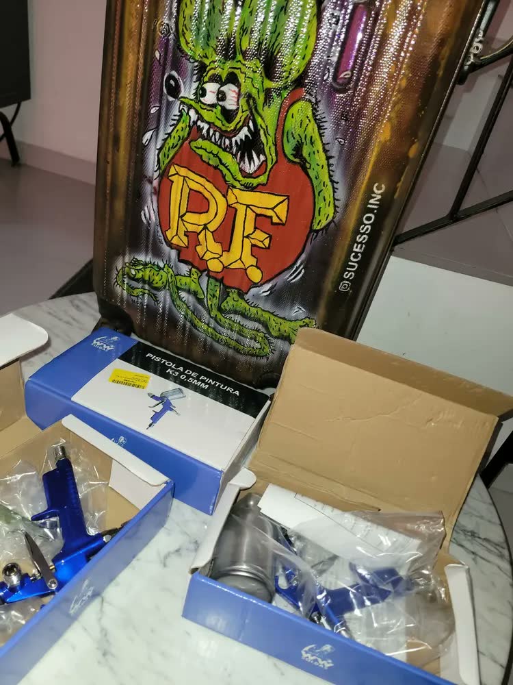 foto de Pistola De Pintura Mod Mini K3 Bico 0,5mm Wwsoldas