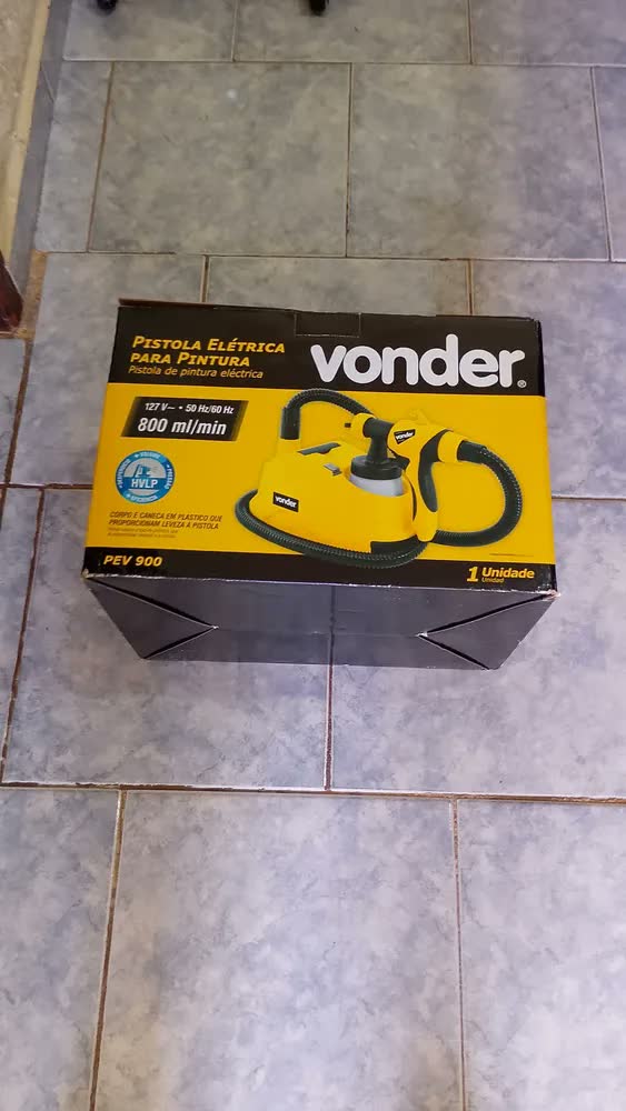 foto de Pistola De Pintura Elétrica Hvlp Vonder Pev900 Amarelo