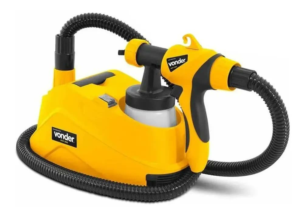 Pistola De Pintura Elétrica Hvlp Vonder Pev900 Amarelo