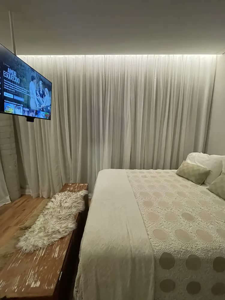 foto de Cortina Gaze Linho E Blackout  6m X 2,80m Trilho Suíço Duplo