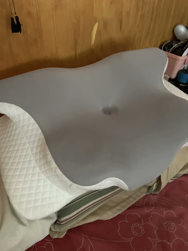foto de Travesseiro Ergonômico De Espuma Viscoelástica Para Cervical