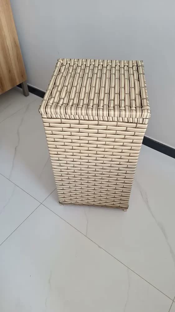 foto de Cesto De Roupa Suja Roupeiro 100l Fibra Sintética Vime Grand