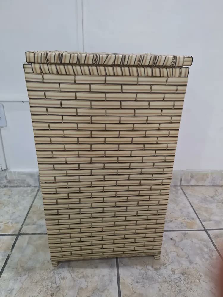 foto de Cesto De Roupa Suja Roupeiro 100l Fibra Sintética Vime Grand