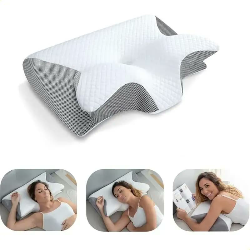 Almofada Ortopédica 2 Em 1 Para Dormir Cervical . L