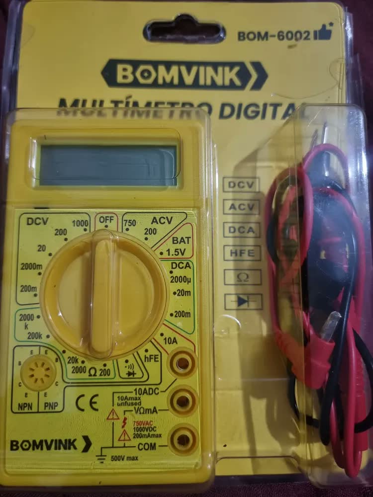 foto de Multímetro Digital Dt-830b Portátil Profissional + Bateria