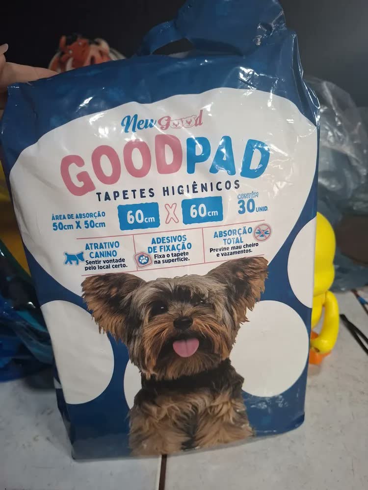 foto de Tapete Higiênico Premium Pet 30un 60x60cm Alta Absorção Cães Branco