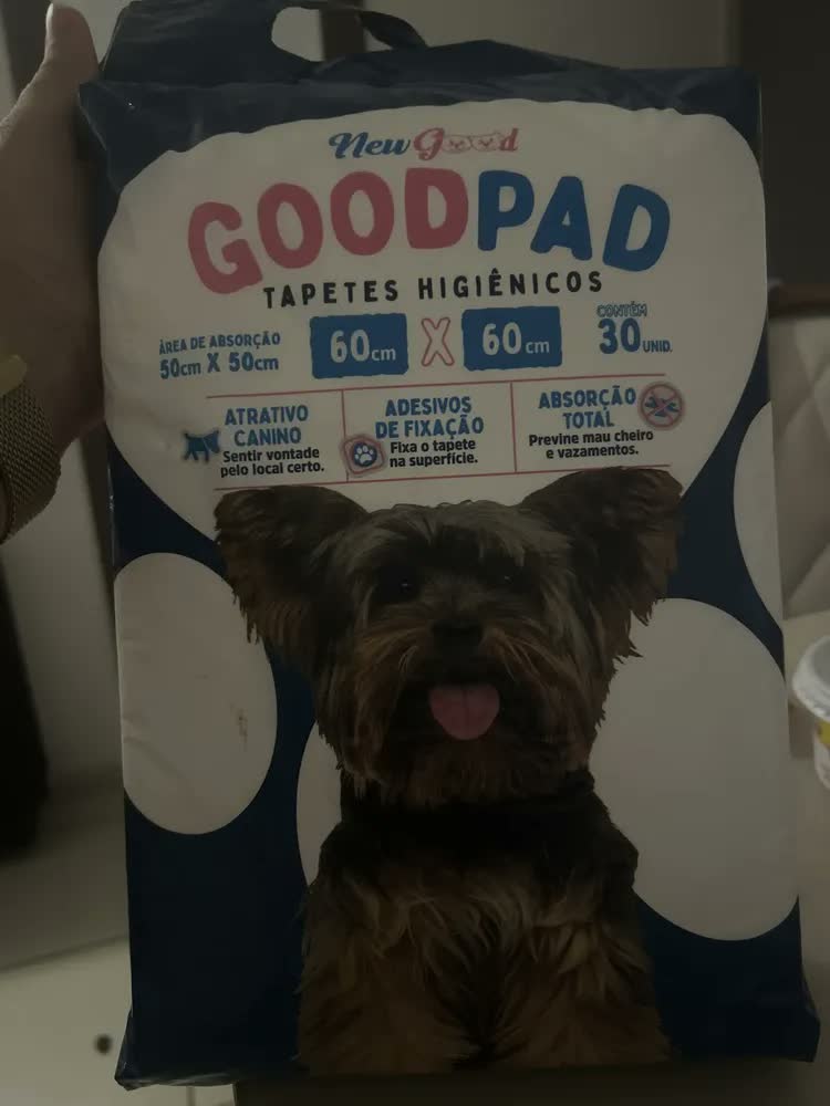 foto de Tapete Higiênico Premium Pet 30un 60x60cm Alta Absorção Cães Branco