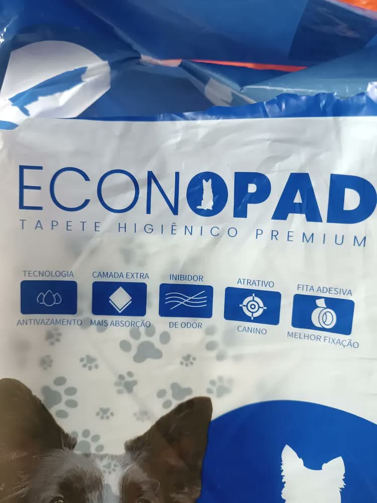 foto de Tapete Higiênico Sanitário Cães 30un 90x60 Econopad Branco Branco