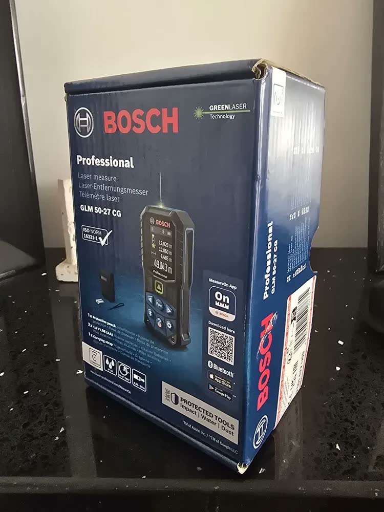 foto de Trena Laser Bosch Glm 50-27 C, 50 Metros, Com Bluetooth