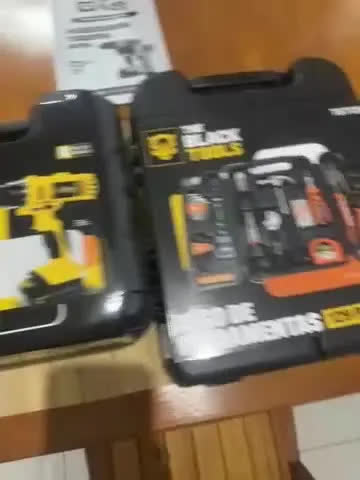 foto de Furadeira Parafusadeira Sem Fio A Bateria 12v + Jogo 129 Pçs