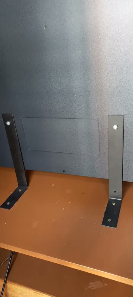 foto de 4 Mão Francesa Invertida 25cm Ferro Aço Suporte Preta