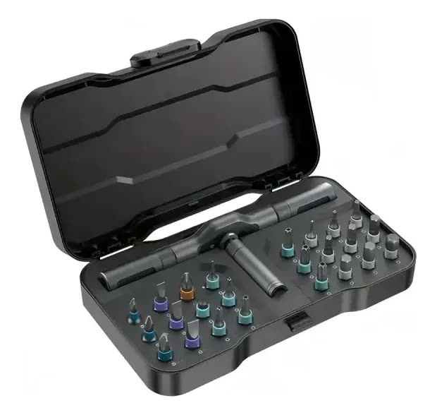 Kit Chaves De Fenda 24 Em 1 Profissional Catraca Magnéticas