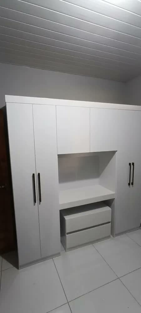 foto de Guarda Roupa Casal 6 Portas 2 Gavetas Porto Branco Móveis Carraro