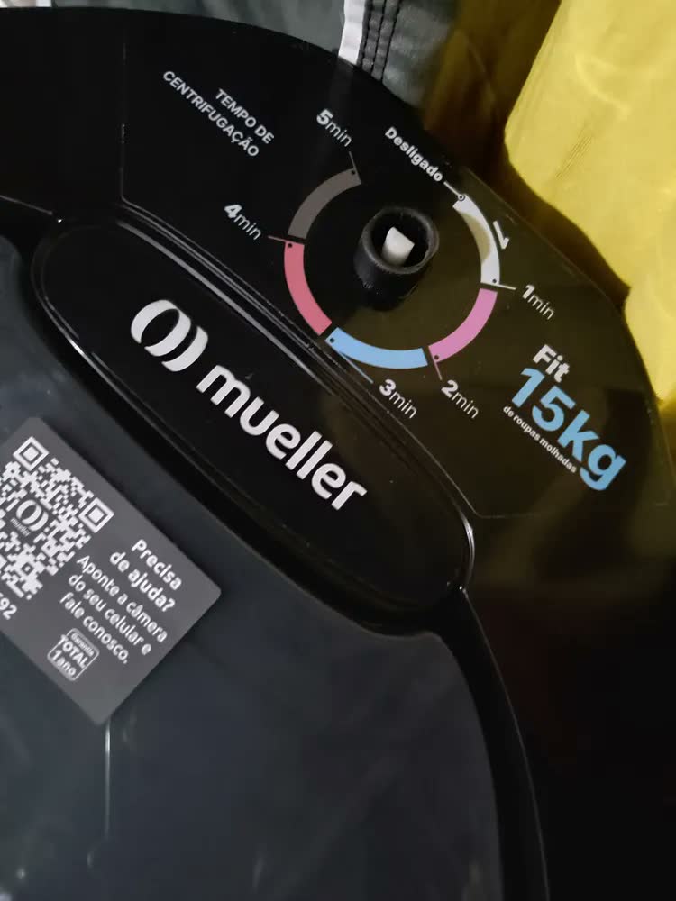 foto de Centrífuga de Roupas Mueller Fit 15kg cor branco