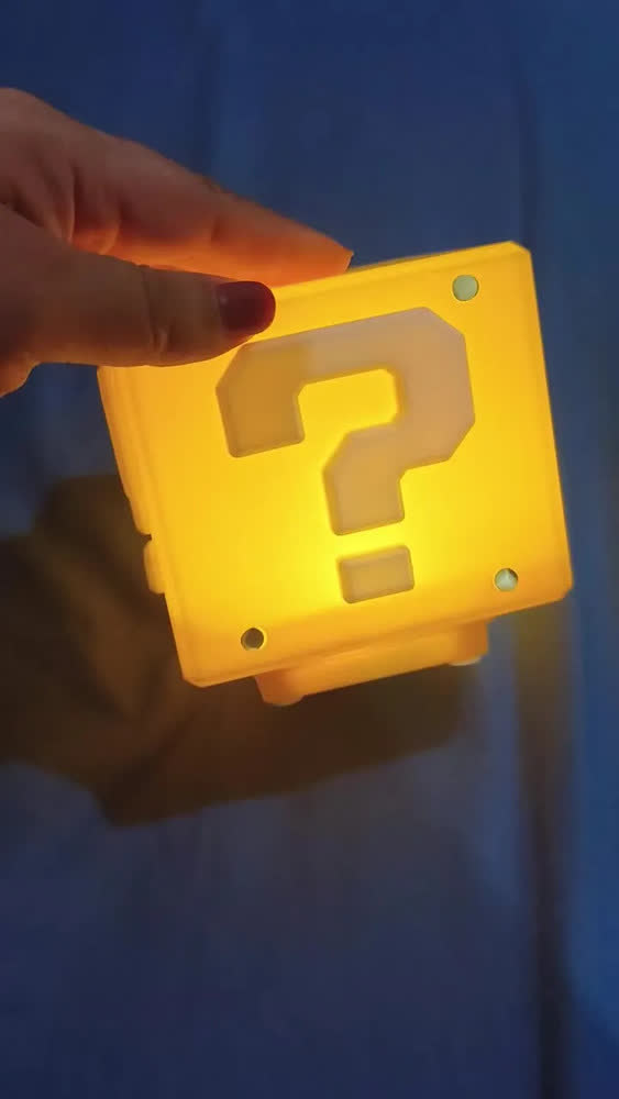 foto de Lámpara Nocturna Bloque Pregunta Con Sonido Usb