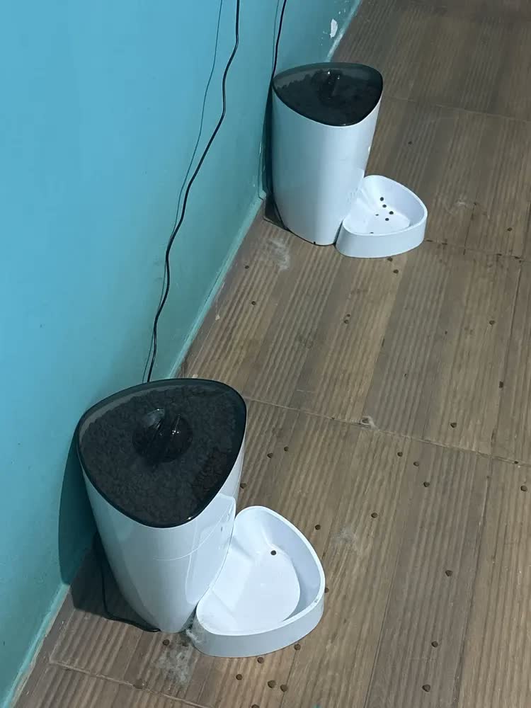 foto de Alimentador Para Caes E Gatos Inteligente Wi-fi Hi By Geonav Cor Branco