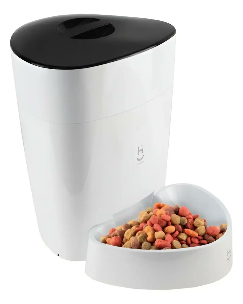 Alimentador Para Caes E Gatos Inteligente Wi-fi Hi By Geonav Cor Branco