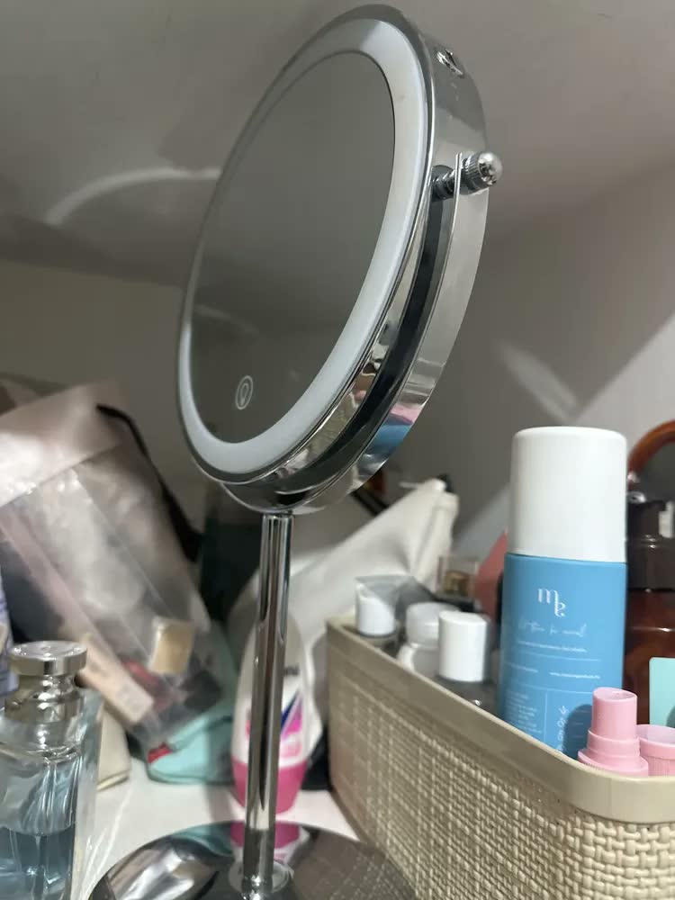 foto de Generic Z0f Espelho De Maquiagem Led Recarregável Para