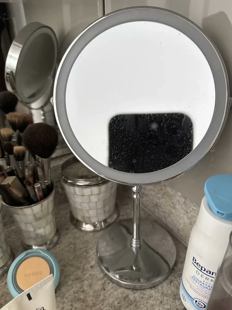 foto de Generic Z0f Espelho De Maquiagem Led Recarregável Para