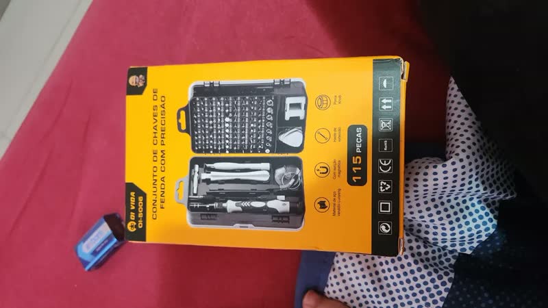 foto de Kit Jogo Chaves De Fenda Precisão Magnético 115 Peças