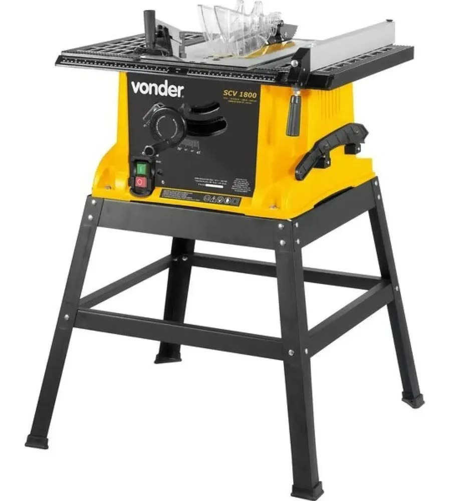 Serra Circular Com Mesa Scv 1800 Vonder 10 Polegadas Frequência 60Hz