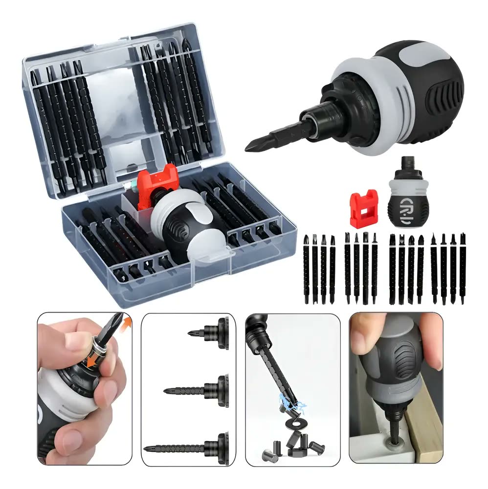 Jogo Chave De Fenda Cotoco Philips Allen Magnético Crv 34pçs 34 Em 1