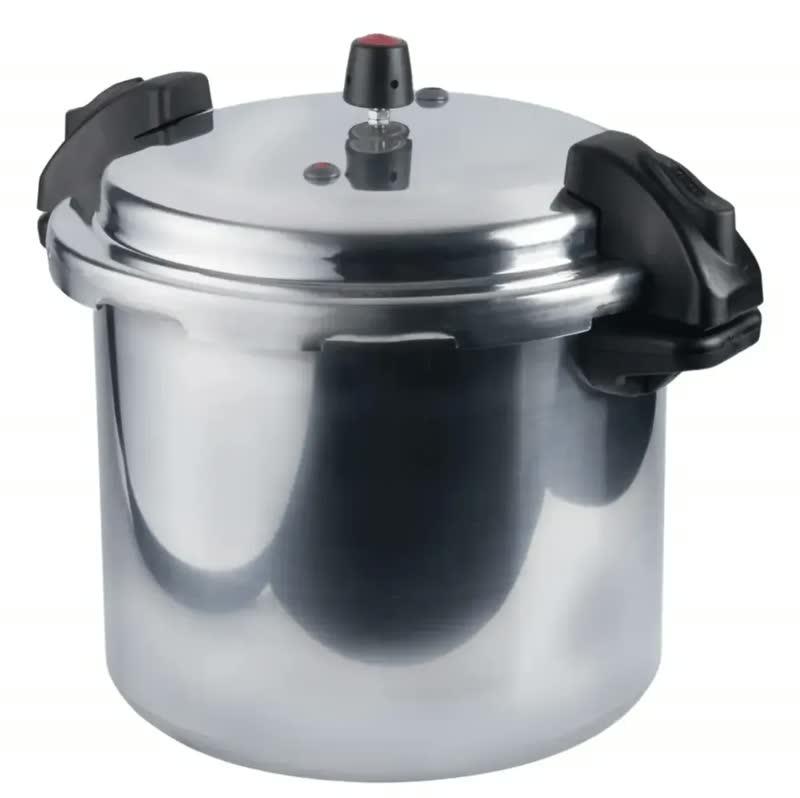 foto de Caçarola Pressão 20L Hotel Alumínio ABC Trava Externa Cinza 31cm