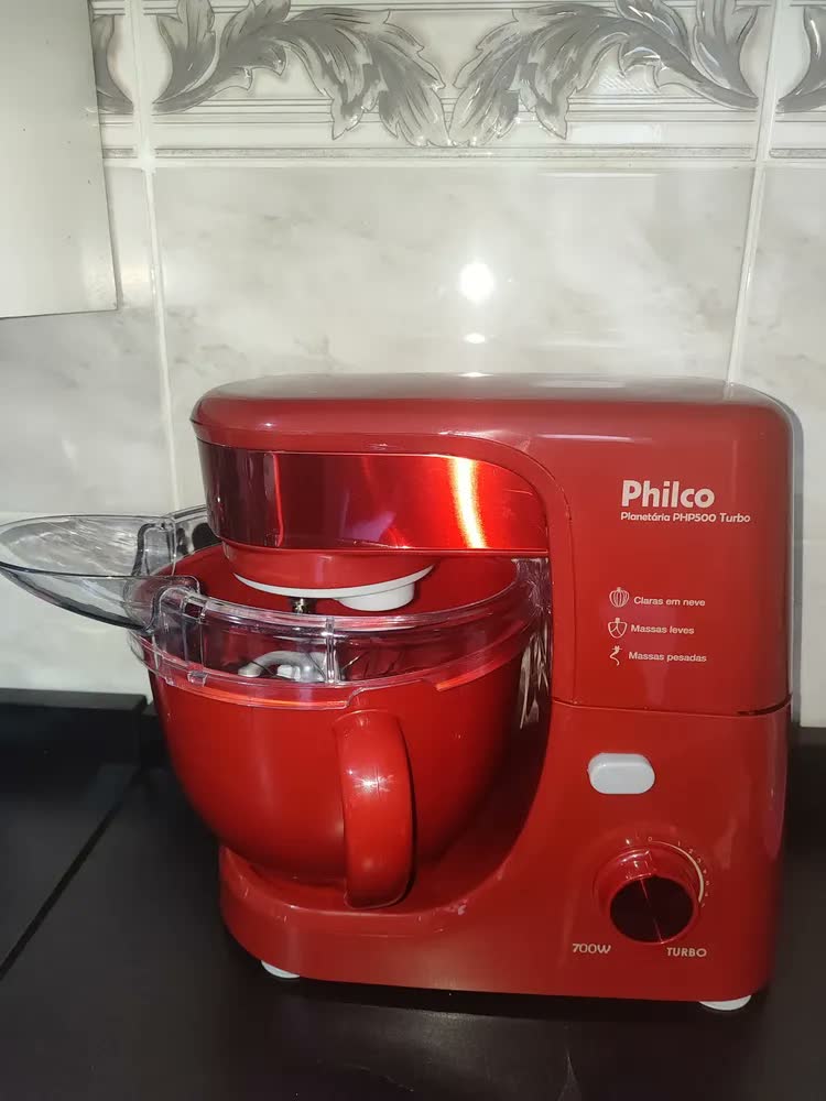 foto de Batedeira Planetária 12 Veloc Php500 500w Preta Philco
