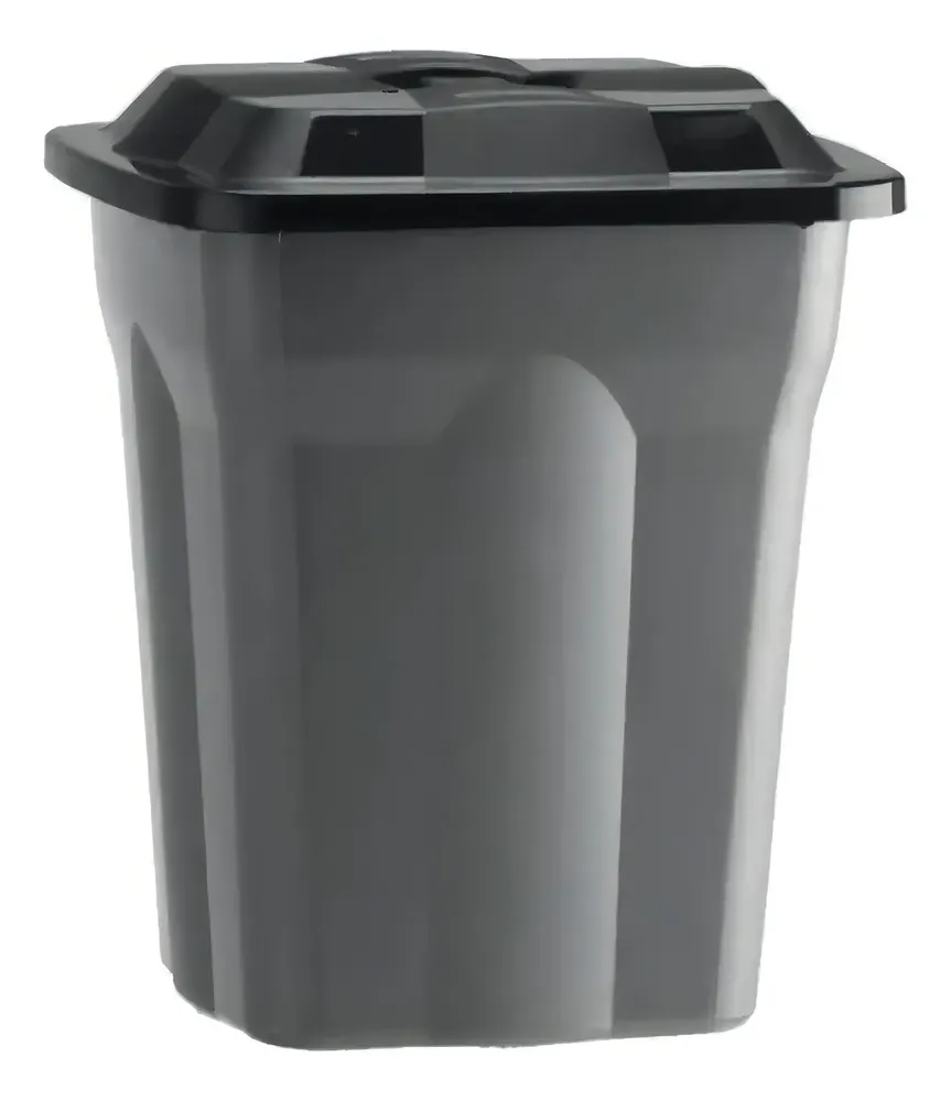 Cesto Quadrado 50L com Tampa e Alça – Multiuso para Roupa Suja,Lixo, Água,Lavanderia, Banheiro,Área de Serviço,Organizador,Recipiente,Armazenamento Doméstico