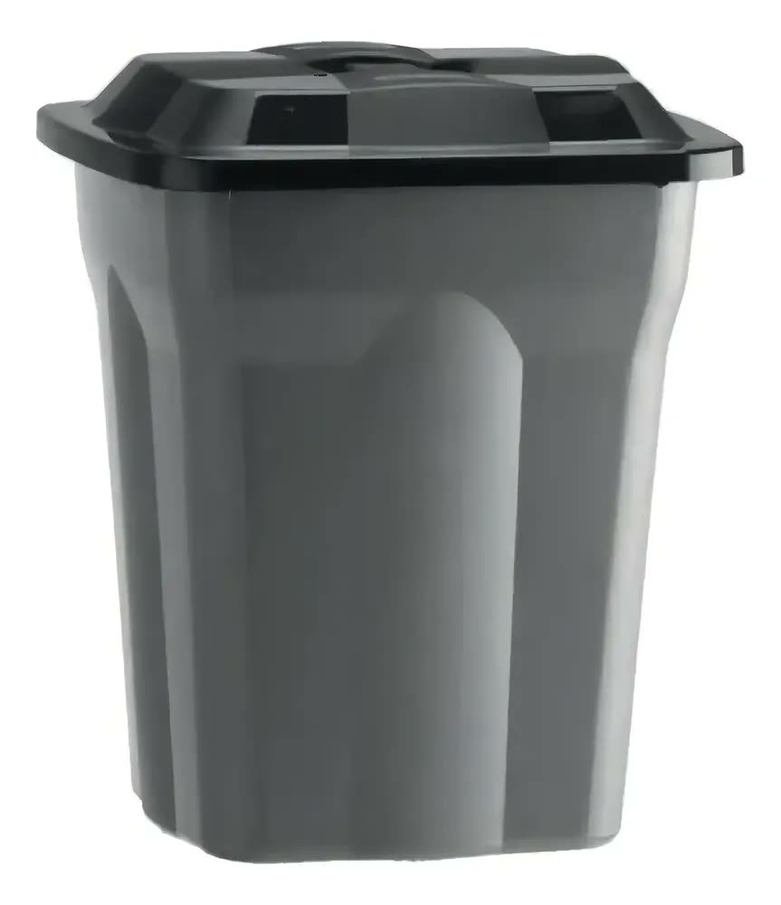 Cesto Quadrado 50L com Tampa e Alça – Multiuso para Roupa Suja,Lixo, Água,Lavanderia, Banheiro,Área de Serviço,Organizador,Recipiente,Armazenamento Doméstico