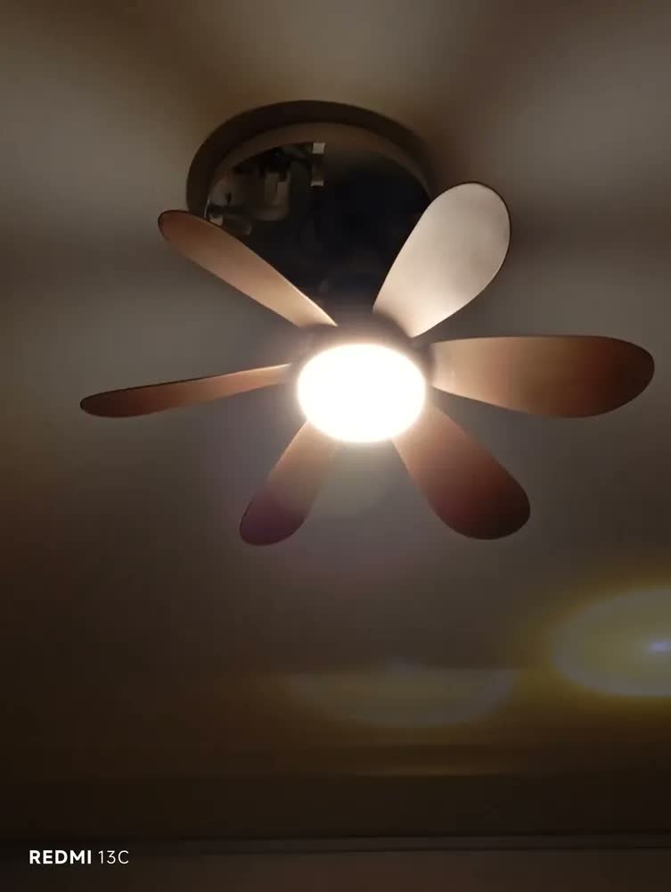 foto de Ventilador Soquete Com Luz E26 E27 Com Controle 52 Cm 127/220v
