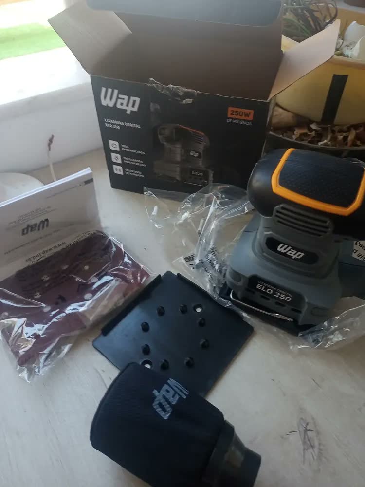 foto de Lixadeira Orbital ELO 250 FW008918 Cinza, Amarelo e Preto Wap 127V