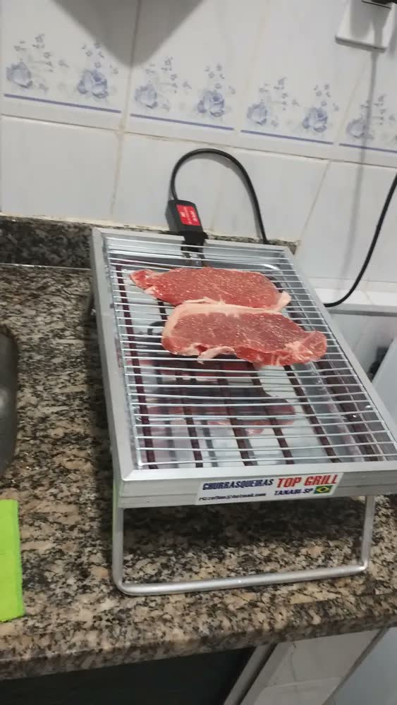 foto de Churrasqueira Elétrica Craqueada Aluminio RizzoGrill 2