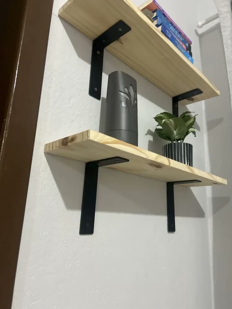 foto de Combo 4 Mão Francesa Invertida Suporte Para Prateleira 15cm