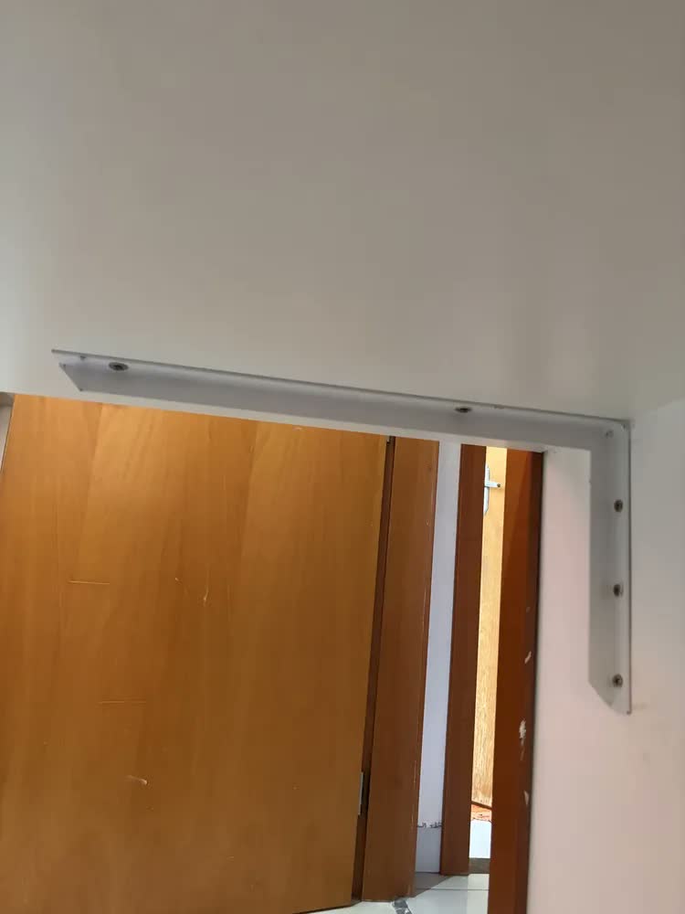 foto de 2 Suporte Mão Francesa Reforçada 50cm Branco + Parafusos
